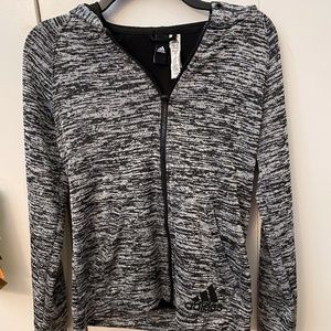 Adidas zip up with hood